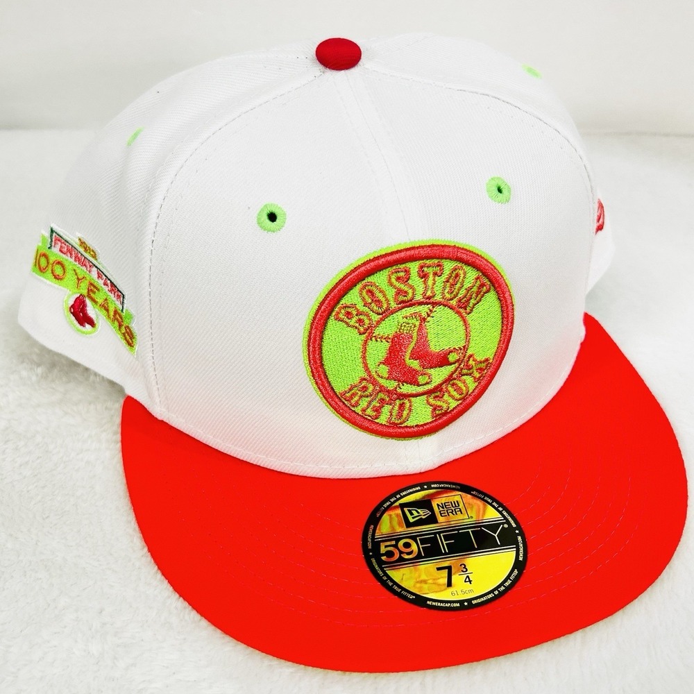 Boston Red Sox New Era Fenway Park‎ 100 Years 59FIFTY Fitted Hat Cap 7 3/4 MLB